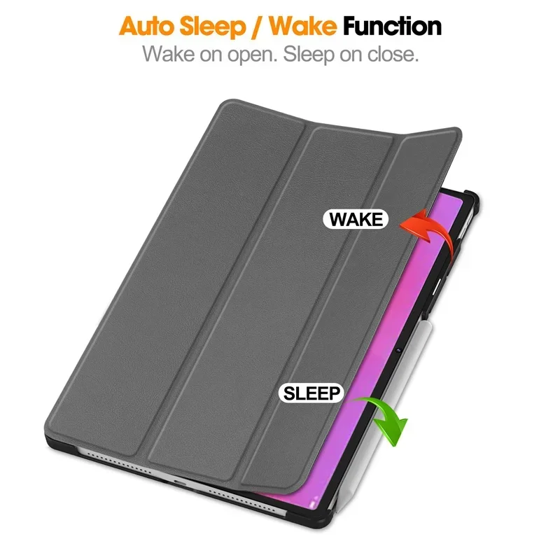 Magnetic Clear Back Stand Tablet Case