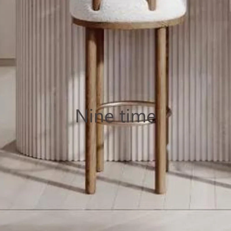 Velvet Kitchen Island Bar Chairs Dining Barstool White Waiting Bar Stool Makeup Artist Round Cadeira Ergonomica Home Furniture