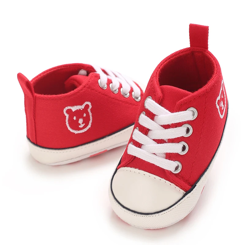 Frühlings- und Herbststil, 0–1 Jahre alt, mehrfarbige Segeltuchschuhe, Baby-Wanderschuhe, Babyschuhe, rutschfeste Schuhe mit weichen Sohlen – Detail 18