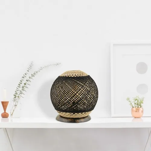 

Hmydesign Balle Globe Lampshade Jute Black Double Color