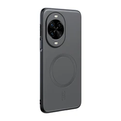 Magnetic Leather Shield Cover - High - Quality Anti - Fingerprint Non - Slip Case for Huawei nova 14 Pro (GRAY)