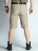 Two Ways Wearing Cargo Pants Quick Dry Tactical Pants Summer Working Trousers Multi Pockets Detachable Long Hiking Pants Outdoor 4