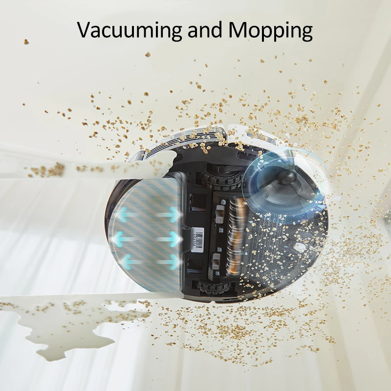 Yeedi Vac 2 Pro Vacuum Robot Cleaner Auto Wet and Dry Mopping Sweep Dust  Built-In Mop WiFi App Control Cleaner