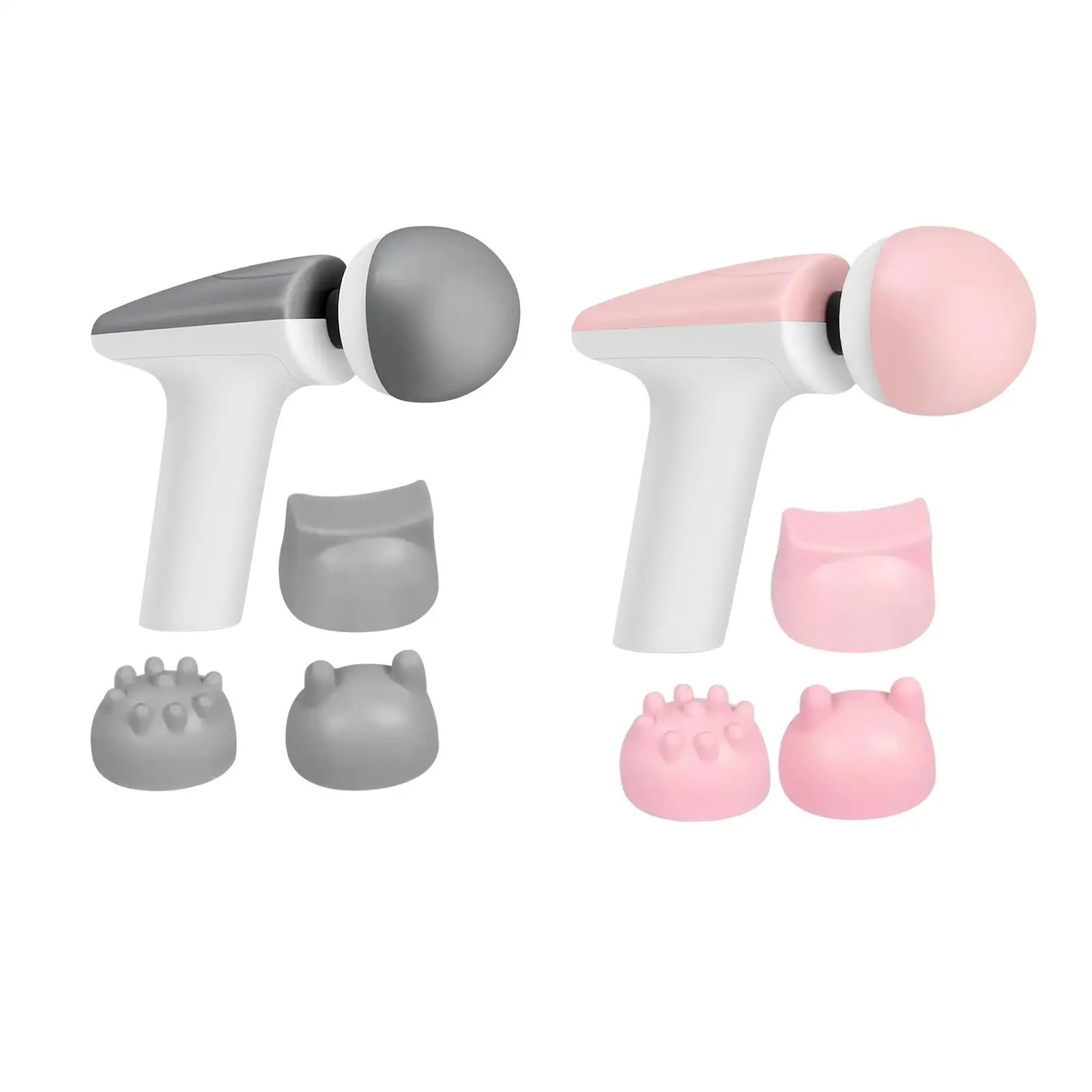 

Handheld Mini Massage Machine 7 Speeds Adjustable 4 Heads Quiet Gift Electric Massager for Shoulder Arm Neck Body
