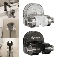 Adjustable Suction Cup Shower Rack Removable Easy to Install Shower Head Holder Wall Mount Shower Wand Holde Bathroom 1