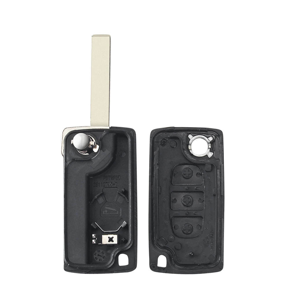 KEYYOU 시트로엥 C5 X7 C2 C3 C4 그랜드 피카소 Berlingo C6 C8 3 버튼 라이트 원격 자동차 키 VA2/HCA 433Mhz ID46 CE0523 Ce0536