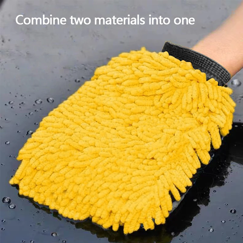 Car Washer Sponge Ultrafine Fiber Chenille Microfiber Car Care Detailing Brushes Washing Towel Auto Gloves Wash and Cleaning