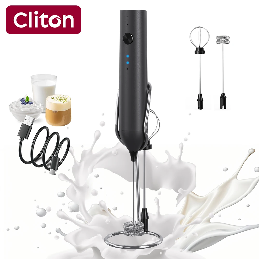 Mousseur à lait électrique portable et pratique à chargement USB pour poudre de protéines 1
