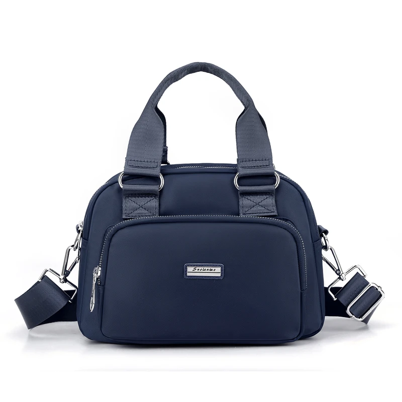 Women's Shoulder Bag - Crossbody Bag with Adjustable Shoulder Strap, Multi Layer, Handheld Bag, Solid Color, Elegant Style