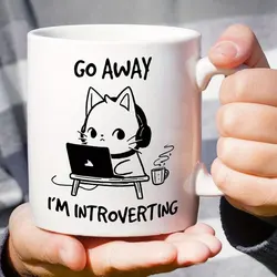 11 - Ounce Humorous Ceramic Coffee Mug - Perfect Gift - 301 - 400ml (WHITE)