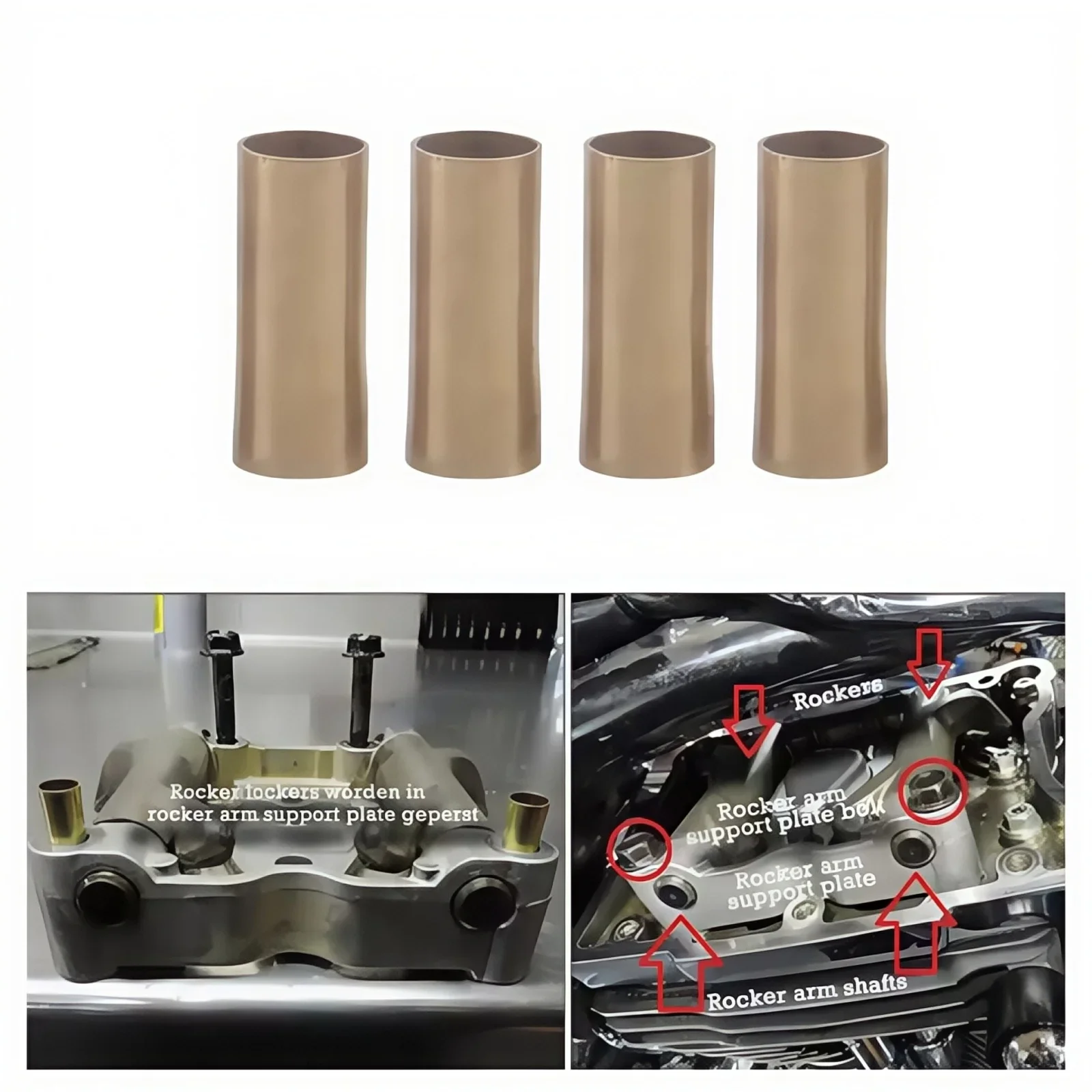 Rocker Locker Kit Arm Lockers End Shaft Assembly Ticking Noise Kit For Harley Davidson Twin Cam Engine Motorcycle