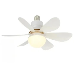 Ceiling Fan Light with Remote and LED Dimming - 30W, Ideal - 42cm (White)