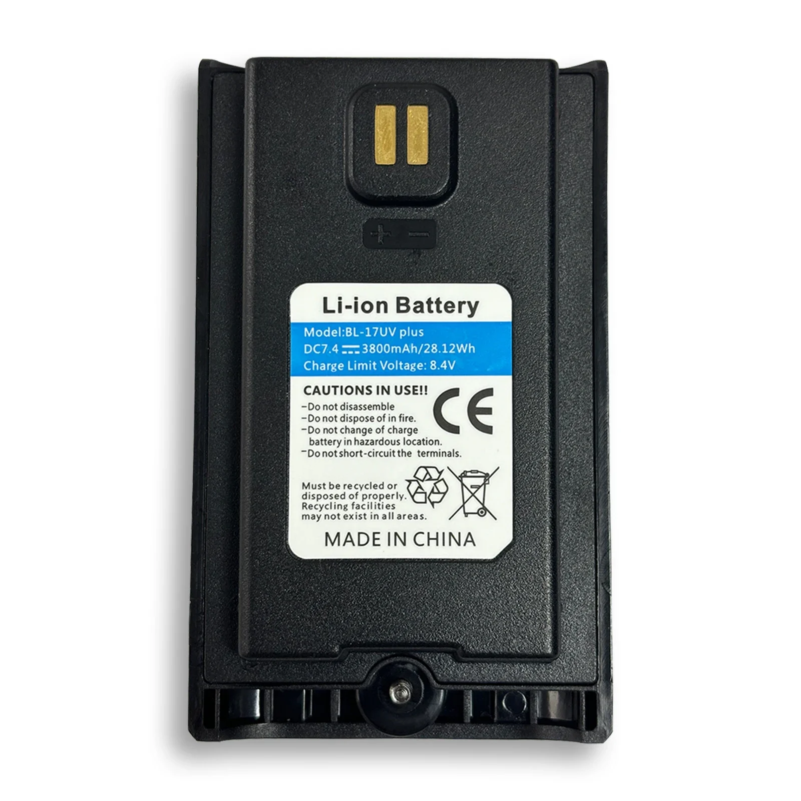 Baofeng UV-17 Pro Max Battery 3800mAh Thicker Version BL-17UV Plus Rechargable Li-ion Batteries USB-C For UV-17L UV-17 PRO Radio 5