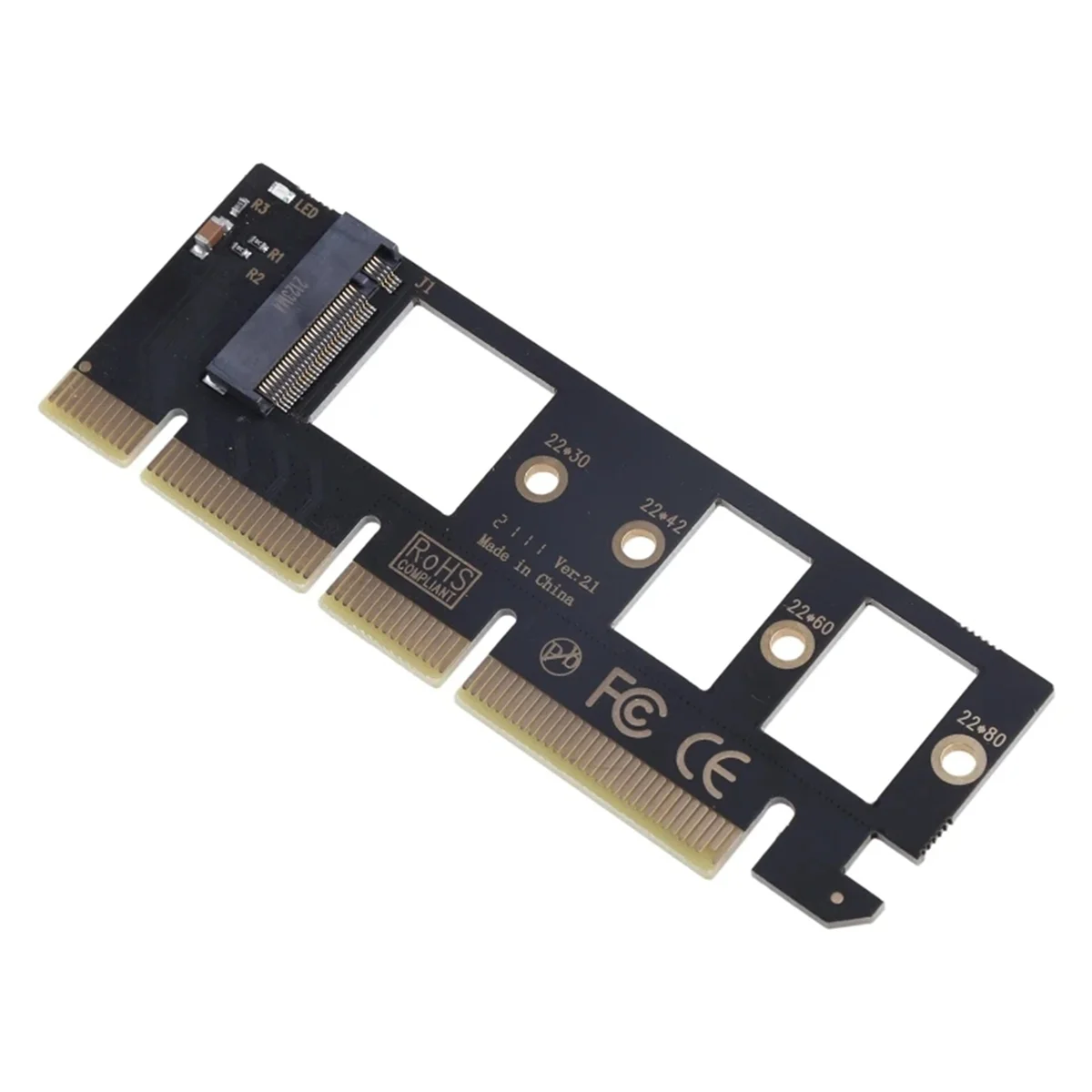 

M.2 NVMe SSD to PCI-E 3.0 X16/X8/X4 Desktop SSD Adapter Card Support 2230 2242 2260 2280 Size Hard Drive Expansion Card