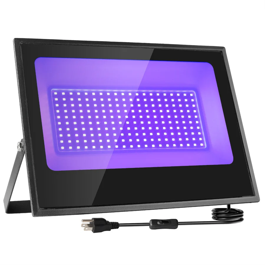 

100W UV Flood Light LED Black Light Fluorescent Stage Lamp Ultraviolet LED Black Light Waterproof Floodlight Party Decor