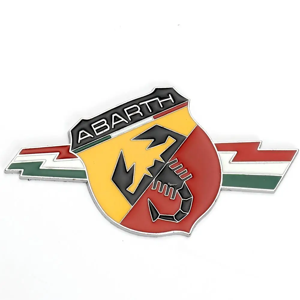 Adesivo Per Auto In Lega Di Alluminio Personalizzato Logo Modifica Emblema Per Abarth 595 Badge Fiat 500 Accessori Scorpione