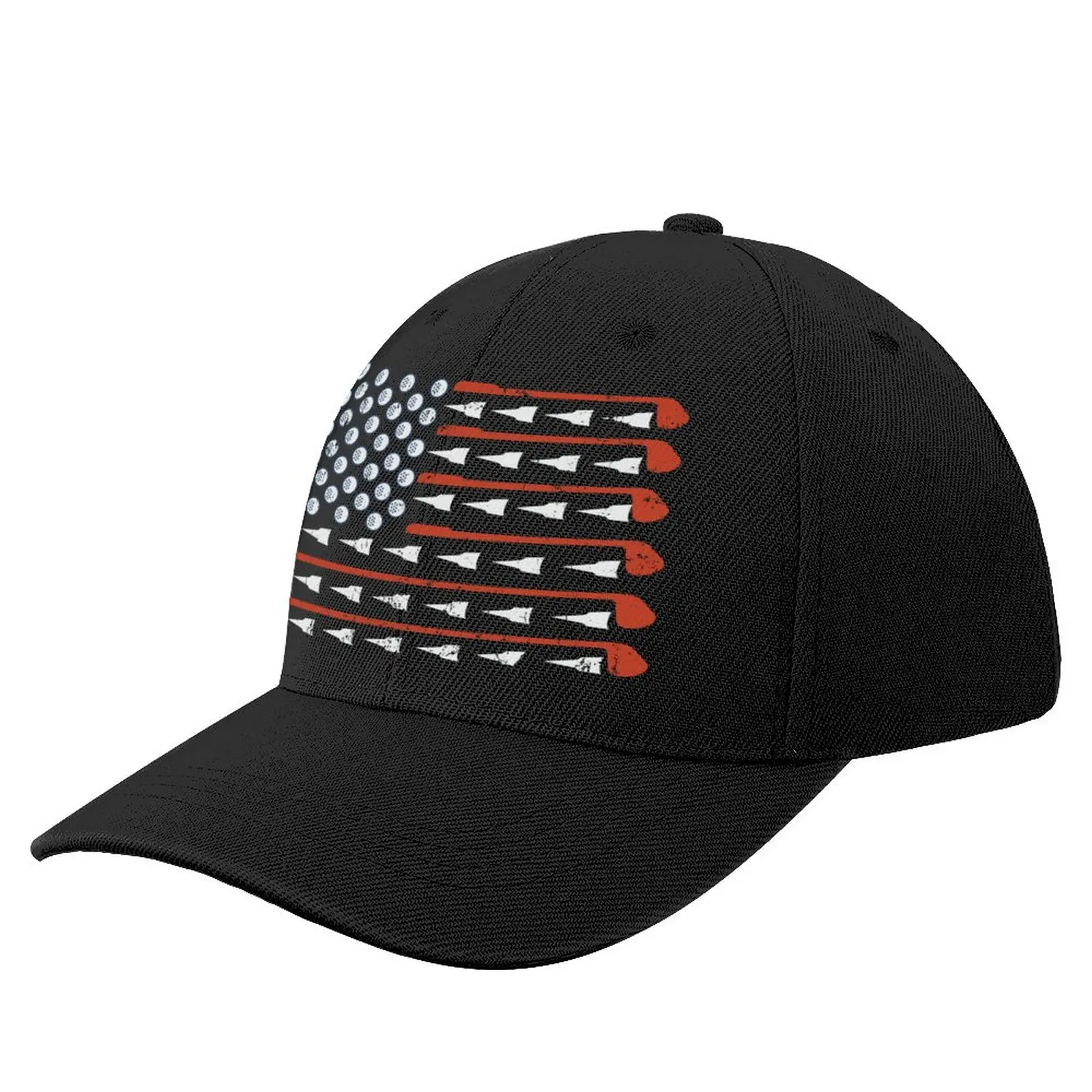 

American Flag Golf Baseball Cap Wild Ball Hat fashionable Mountaineering black Hats Man Women's