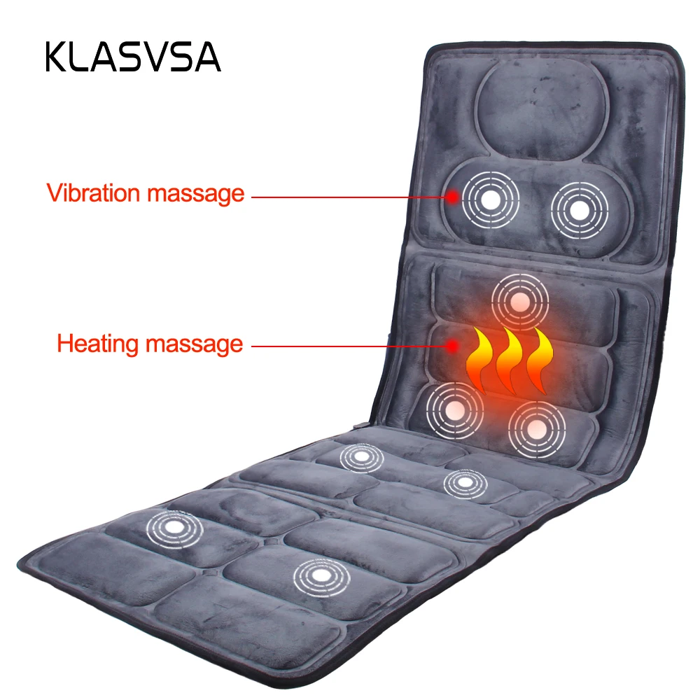 Electric Vibration Massage Cushion Heating Neck Back Massager Relaxation Health Care