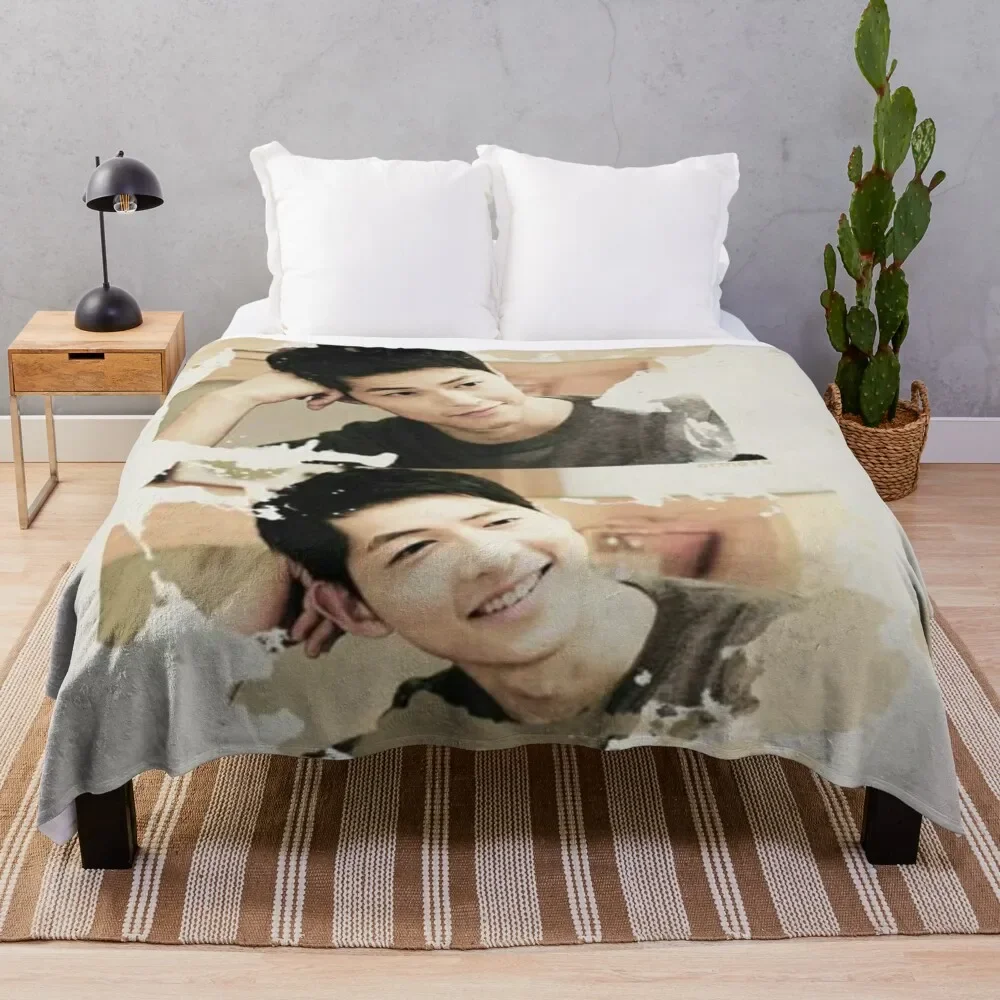 

Song Joong ki Throw Blanket Custom christmas decoration heavy to sleep Softest Blankets