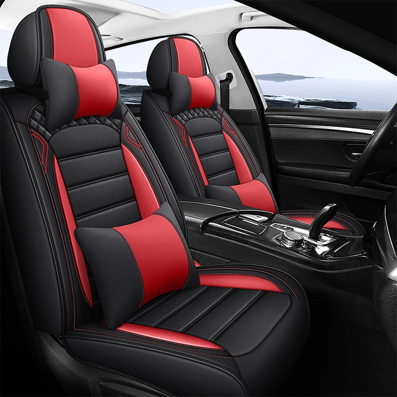 

Universal Leather Car Seat Cover For Audi A4 B8 A3 8P A7 4L Peugeot 207 208 2008 BMW X1 F48 E61 Touring E82 Hyundai Tucson Kona