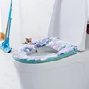 Flower Warm Toilet Cover Seat Lid Top Cover Pad Bathroom Warmer Toilet Seat Bowl Soft Zipper Washable Toilet Seat Cover 3
