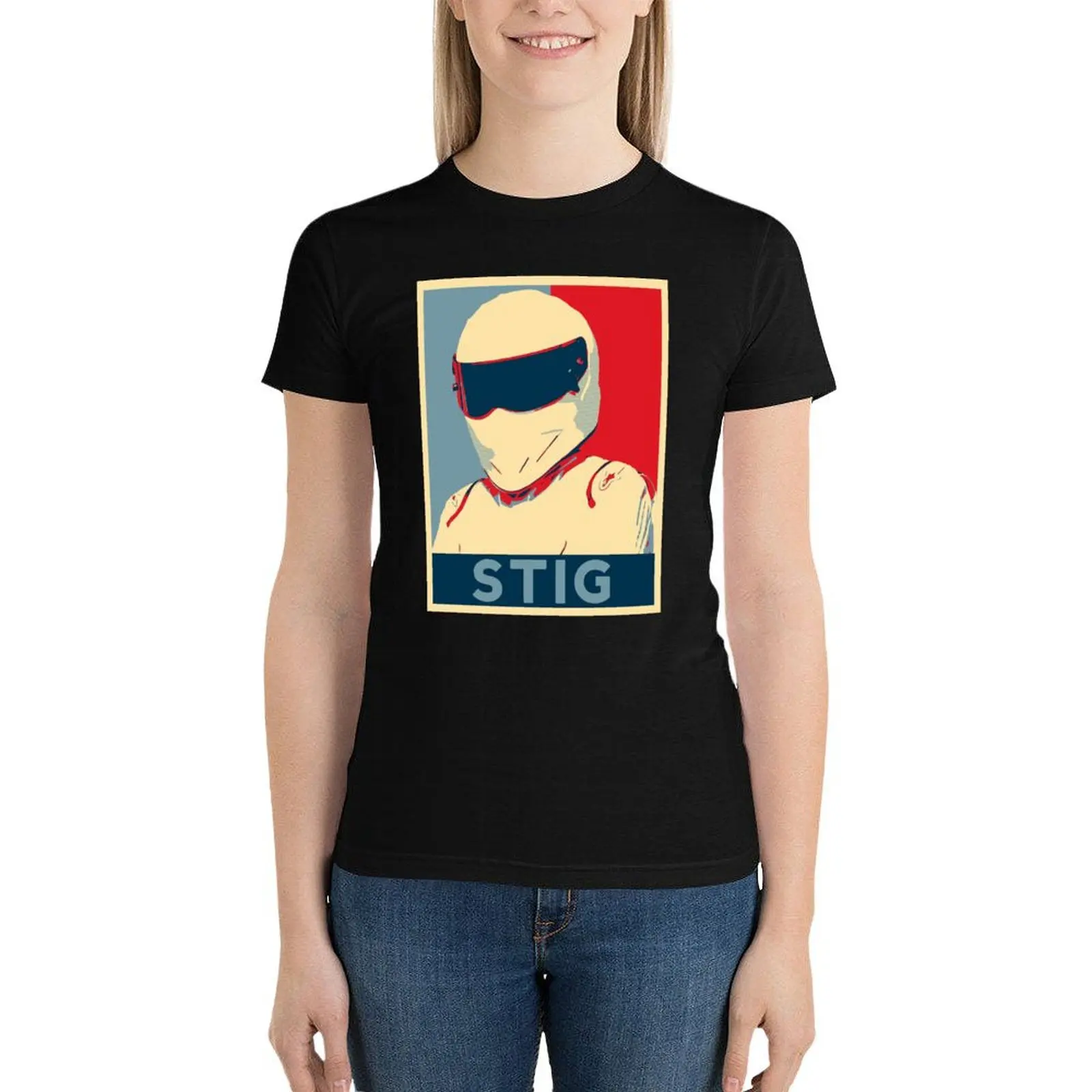 Stig the Tame Racing Driver T-Shirt hippie clothes female womans clothing