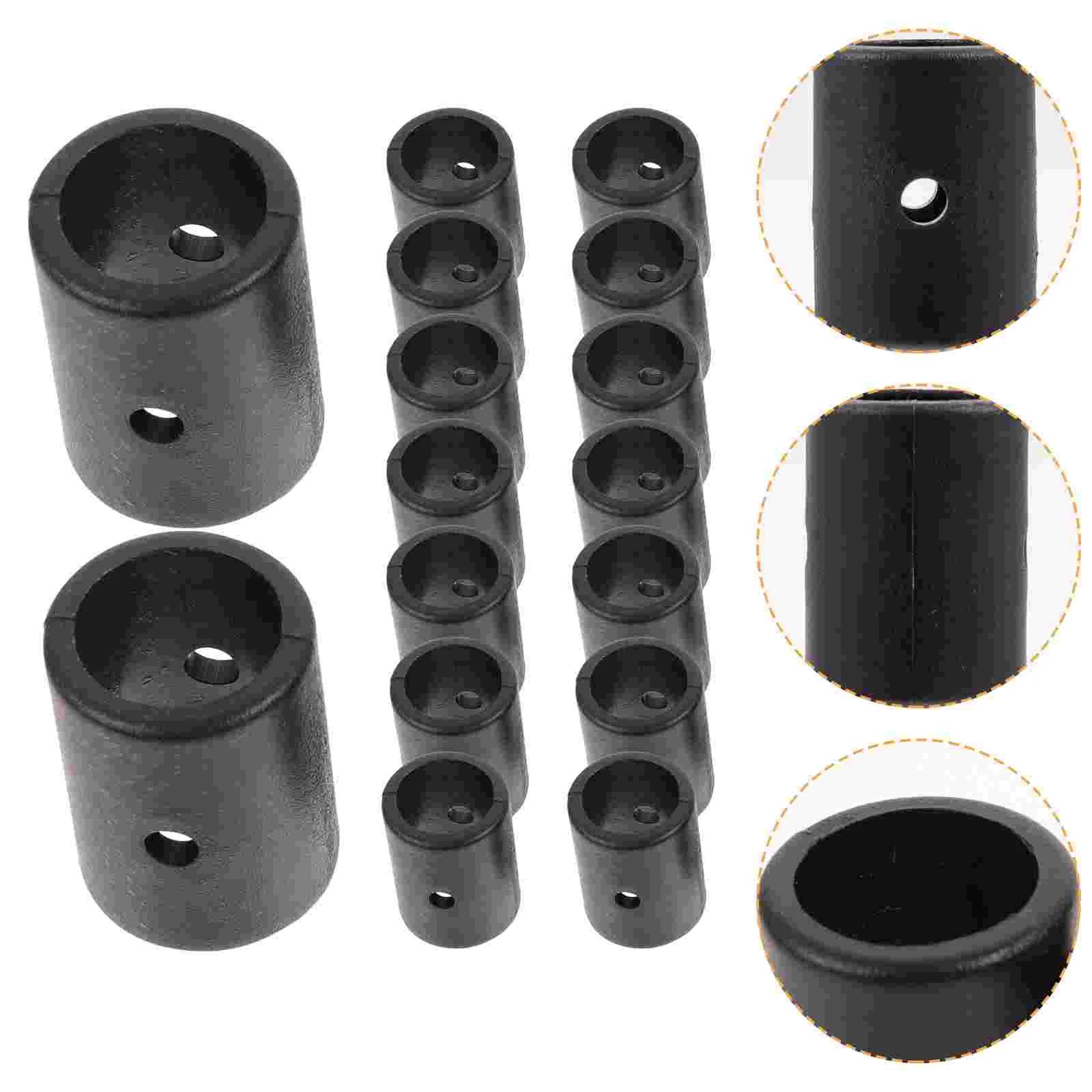 

16 Pcs Football Table Ring Dining Protector Tables Soccer Parts Pvc Foosball Machine Plug