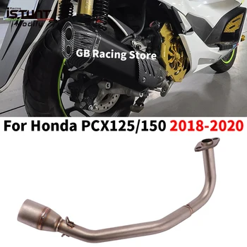 Slip On For Honda PCX125 PCX150 PCX 125 150 2018 2019 2020 Motorcycle Exhaust Full System Front Link Pipe Escape Moto Muffler