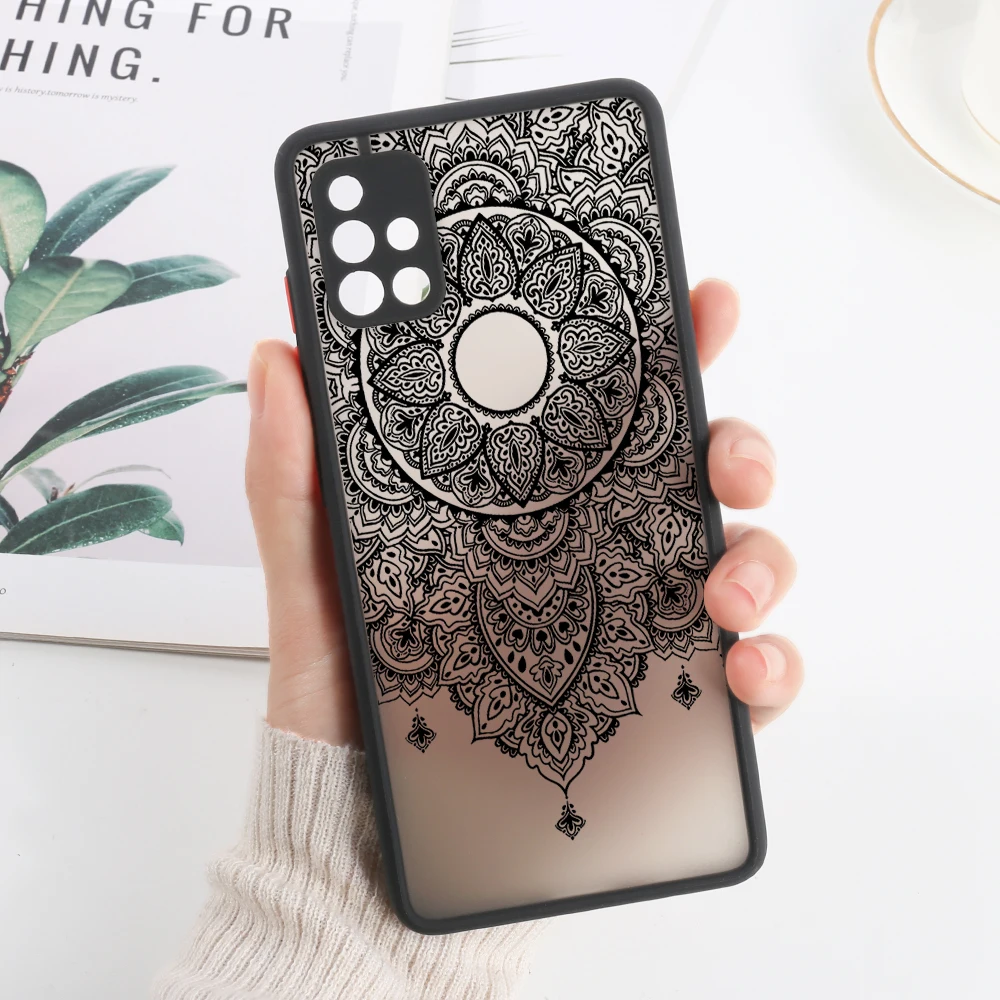 Mandala Design Hard Matte Phone Case Cover