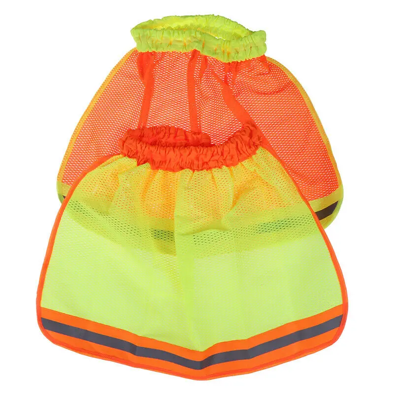 Sun Protection Reflective Stripe Neck Shield Safety Hard Hat Cap Sun Shade Workplace Safety Summer High Temperature Sunshade