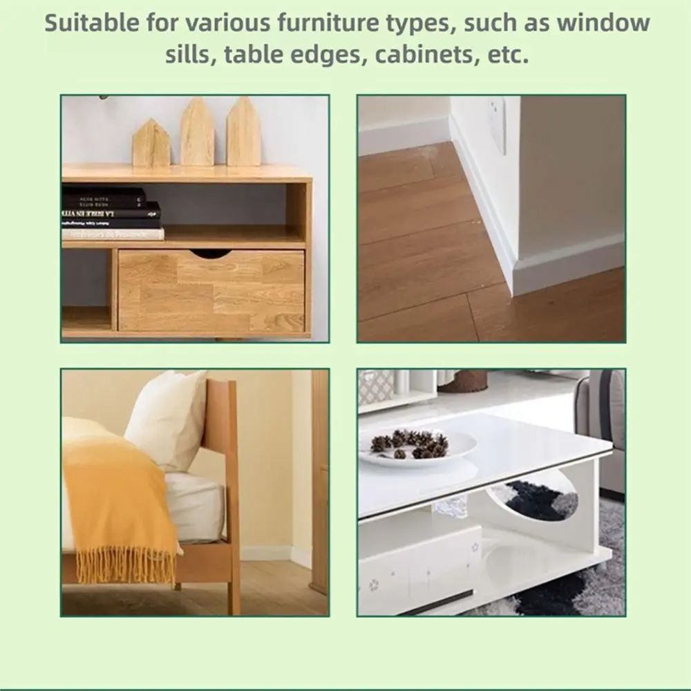 Soft Self Adhesive Wood Grain Desk Edge Guard Strip