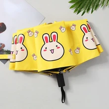 

Cute Design Cartoon Rabbit Pattern Folding Rainy Children Umbrella Anti-UV Girls Boy Gift Lovely Animal New Umbrellas YD010