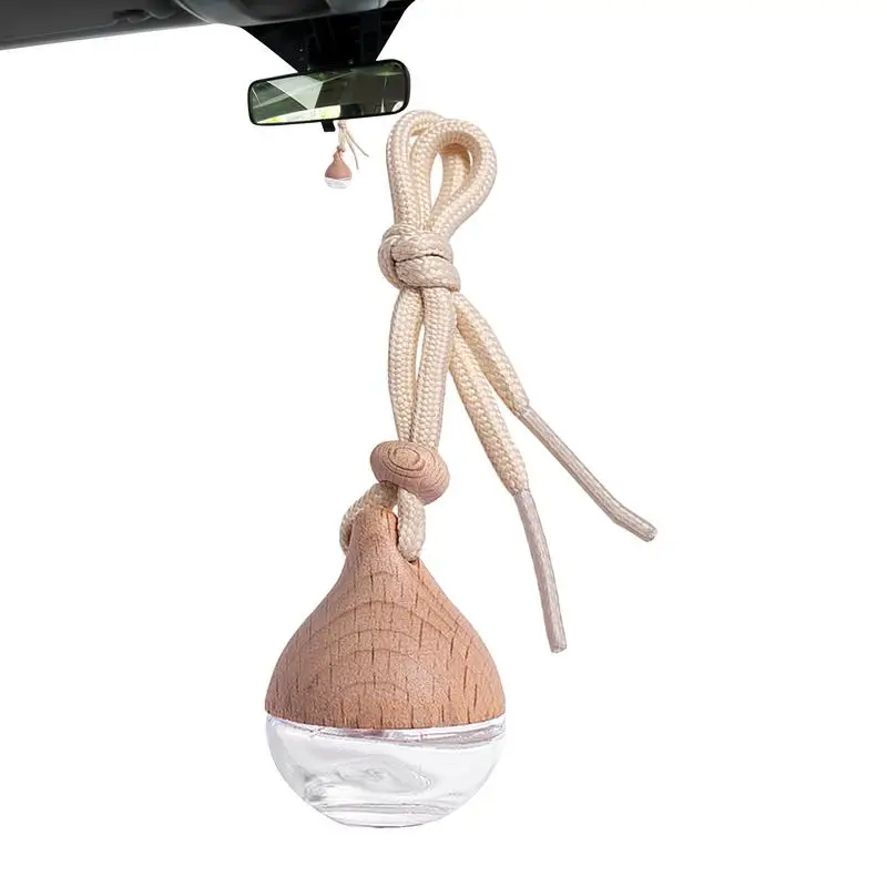 Car Empty Perfume Hangings Bottle Water Drop style Car Perfume Diffuser Bottles auto Air Fresher Ornament Vials for Car Interior