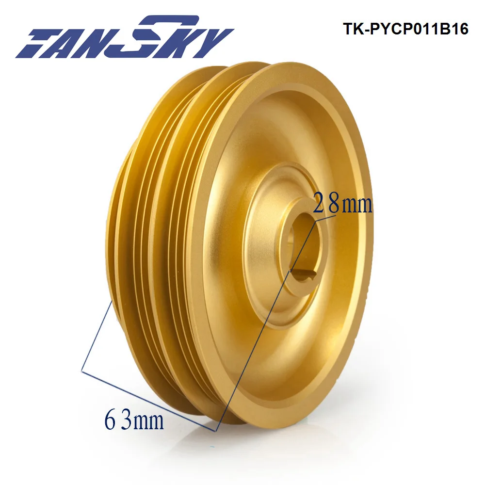 TANSKY Racing Aluminum Crankshaft Pulley TK-PYCP011B16 For Honda Civic Si Integra B-Series