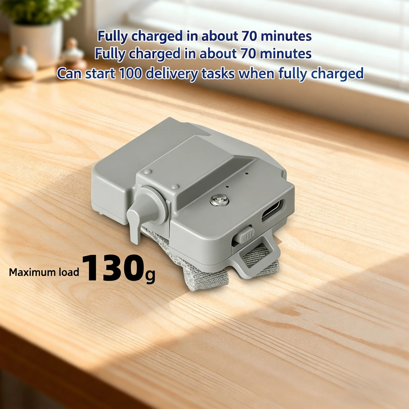 Mini Airdropper Ultra-Léger pour DJI Mini 5/4 Pro - 21g, 130g Charge