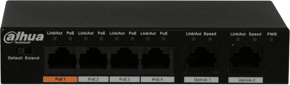 Коммутатор Dahua DH-PFS3006-4ET-60 4x100Mb 4PoE неуправляемый | Компьютеры и офис