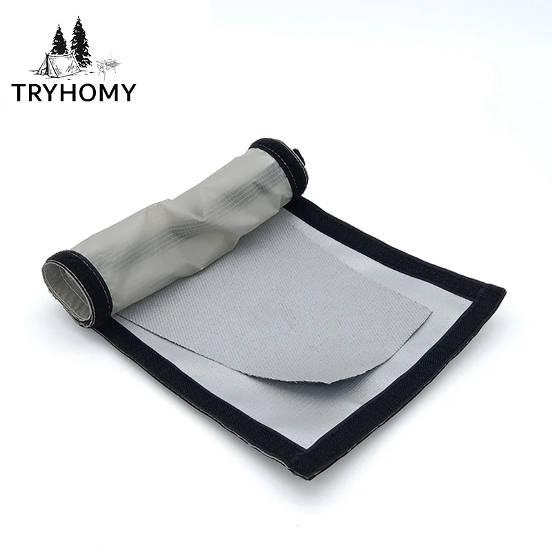 DIY Hot Tent Stove Jack 32 X 24,9 Cm | Feuerfester Schutzring Für Zelt-Kaminofen | Aus Hochflammhemmendem Silikon-Glasfasermaterial