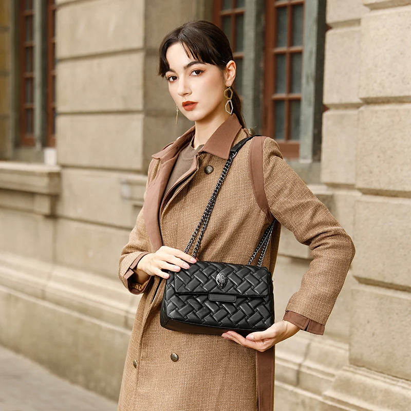 

Сумка Курта Гейгера женская с цепочкой, Модный Роскошный дизайнерский саквояж на одно плечо, маленький чемоданчик кросс-боди