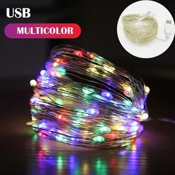 Enchanting USB LED Fairy Lights - 10M Copper Wire String with 100 LEDs - 5m 50LED (Multicolor)