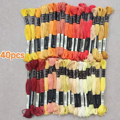 100% Cotton High Quality Cross stitch Floss Embroidery thread  Cross Stitch Embroidery Hand Knitting Sewing Weaving 8m 447 color - Image 14