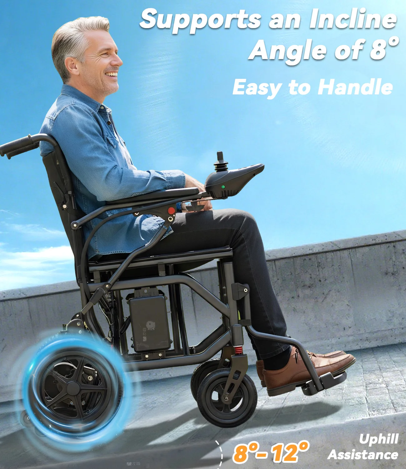 ElectricWheelchairforSeniorsLightweightandFoldableHomeCareMobilityScooterfortheDisabledSeniorMobilityWheelchair-AliExpress