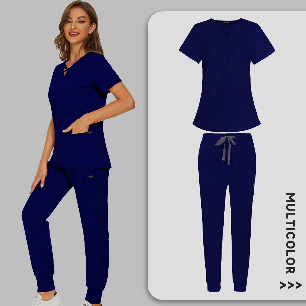 

Мягкая дышащая высококлассная рабочая одежда, лабораторные костюмы для врачей, эластичные униформы для медсестер, медицинские стоматологические клиники, наборы скрабов