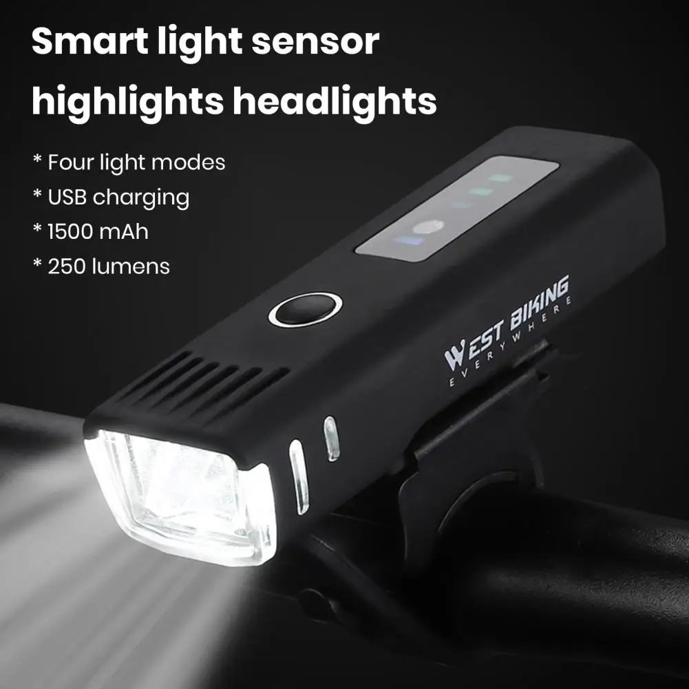 

Bicycle Front Light Night Riding Light Super Bright Rechargeable Bike Front Light with High Lumens Waterproof Design Multiple