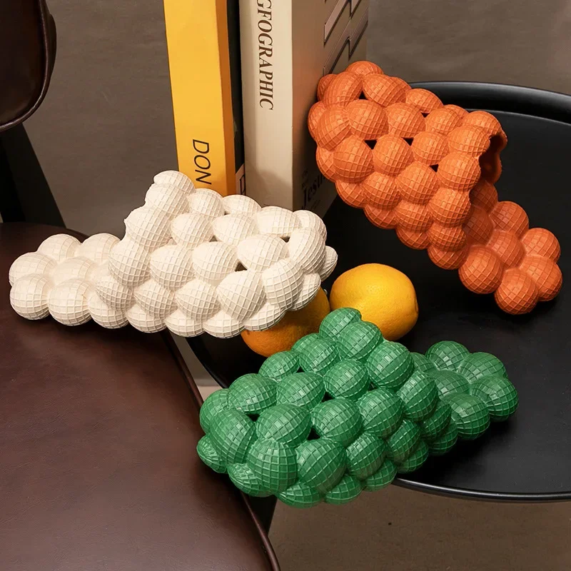 Beach Slippers Women Summer Flat Sandals Comfortable Thick Sole Bubble Flip Flops Slides Women Men Casual Household Slippers