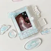 SKYSONIC 3 Inch Acrylic Photo Frame 7pcs Parts Idol Postcards Display Photo Cards Decoration Card Holder Fashion Chain Stand 6