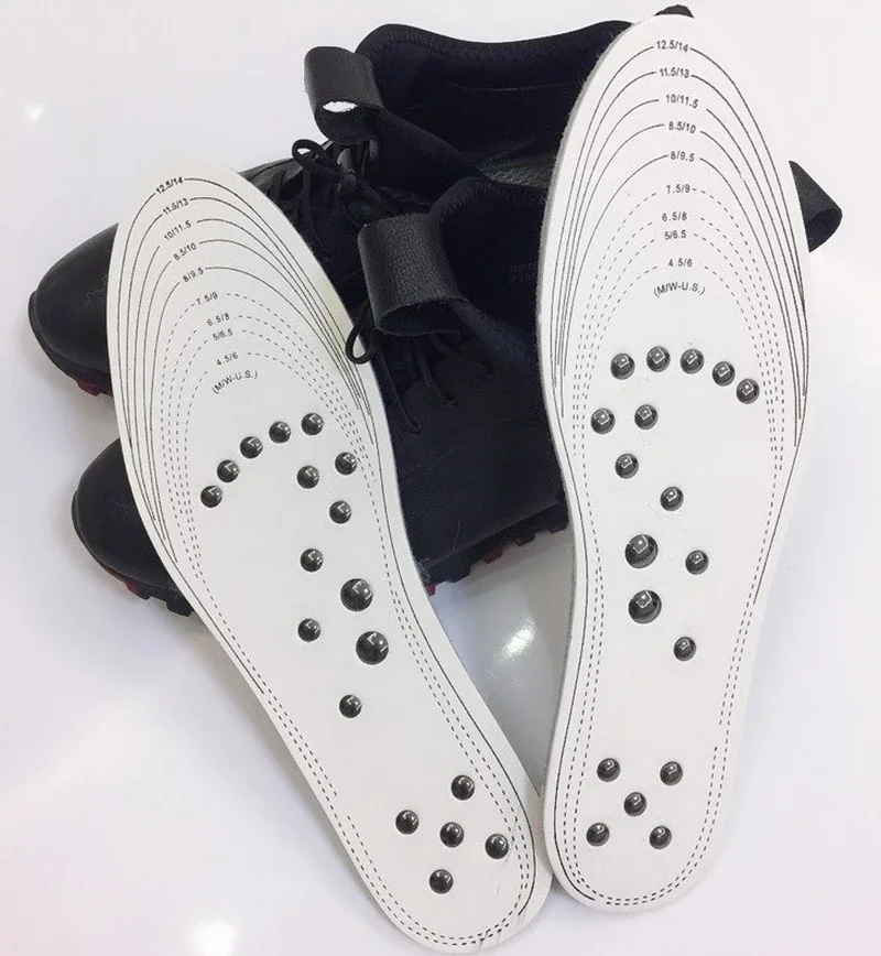 Shoe Insoles 18 magnets Magnetic Therapy Massage Foot Acupressure