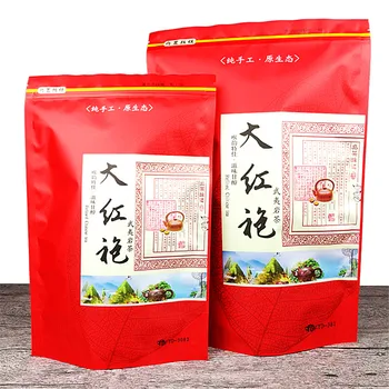 250g/500g 중국 큰 빨간 가운 차 세트 지퍼 가방, Wuyi 큰 홍 파오 재활용 밀봉 포장 백