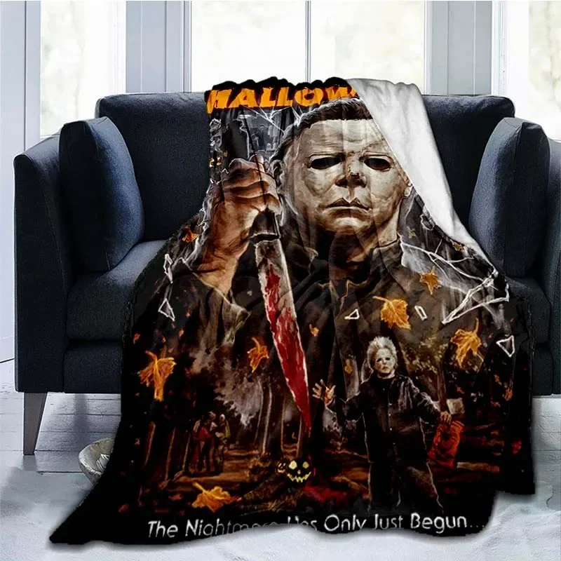 Michael Myers Blanket Super Soft Plush Flannel Blanket Living Room Bedroom Sofa  Blankets for Beds Blanket Personalized Gift 6