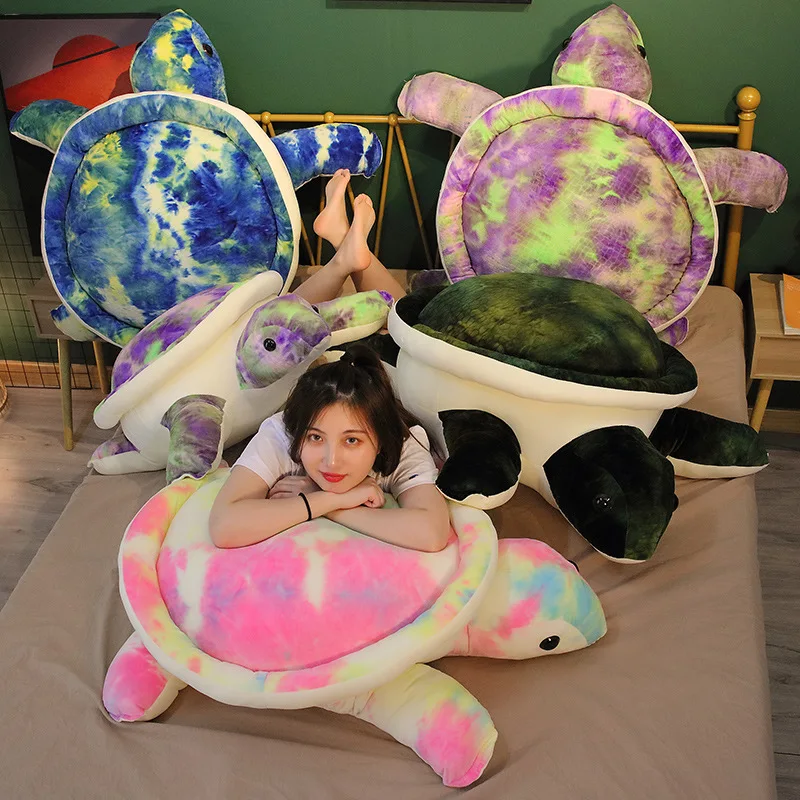 HEVIRGO 35/50cm Turtle Plush Toy Soft Lovely Cartoon Doll Hugging