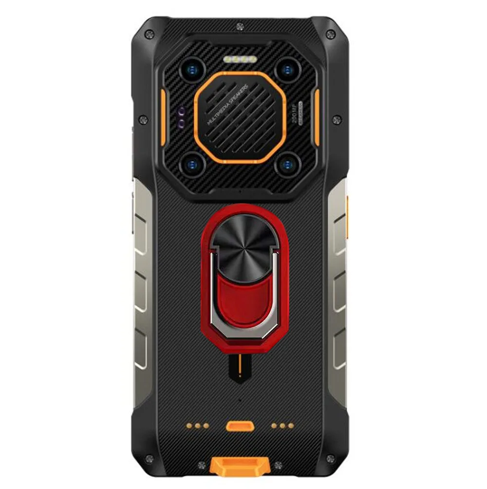 Durable Back Ring Holder Phone Case with TPU Soft Silicone Cover, 6.78